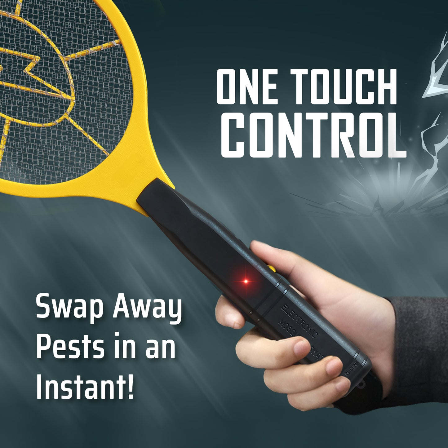 Pack of 2 Electric Fly Swatter, Bug Zapper Racket - Battery Operated