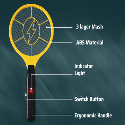 Pack of 2 Electric Fly Swatter, Bug Zapper Racket - Battery Operated